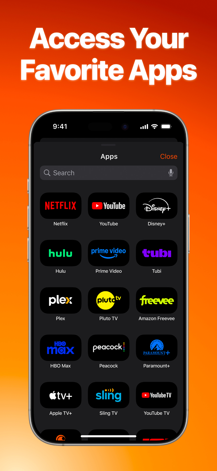 Access Your Favorite Apps
