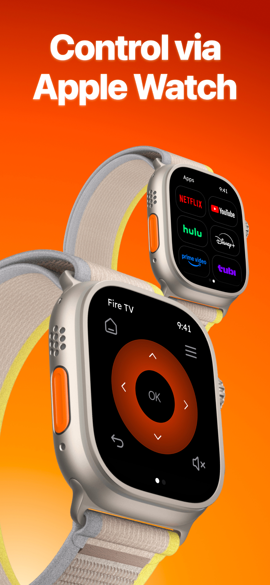 Control via Apple Watch