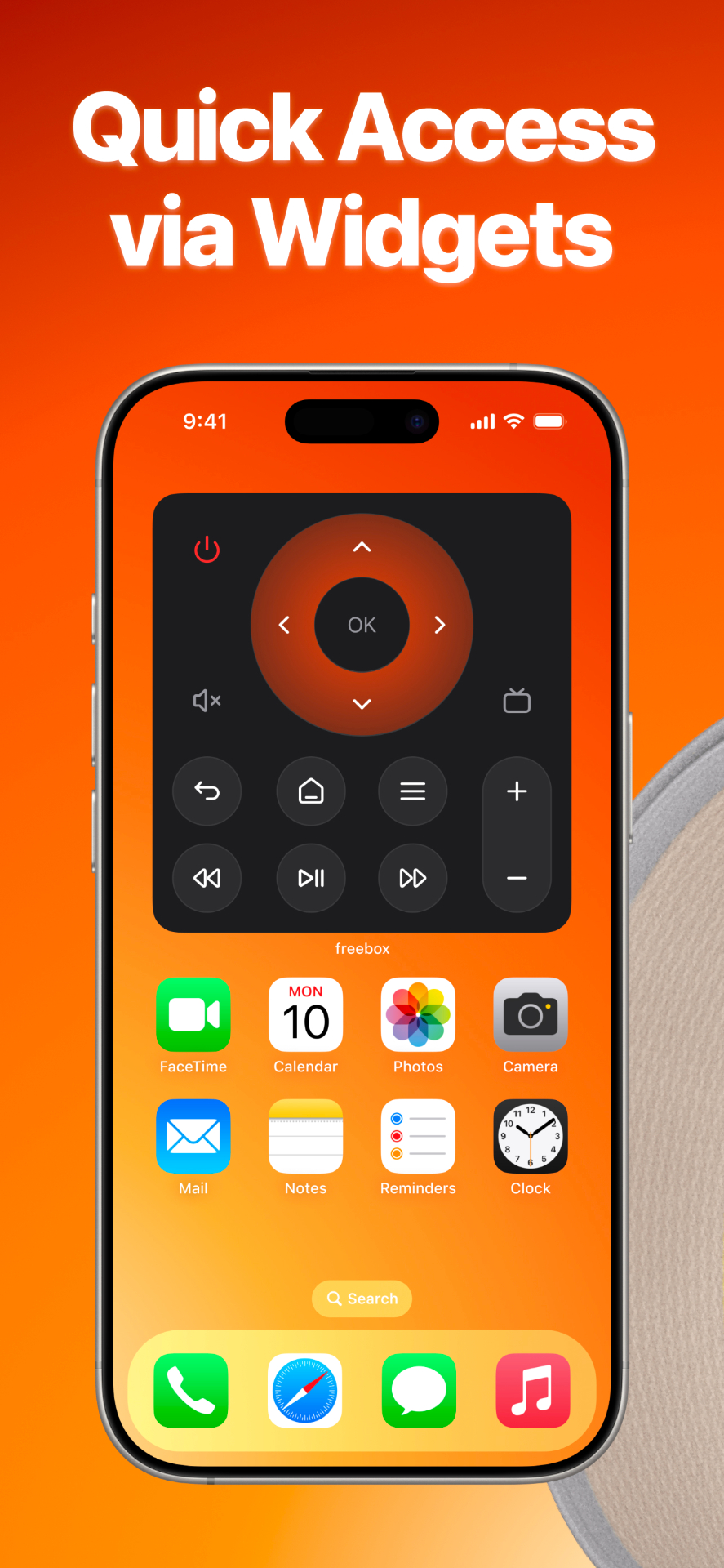 Quick Access via Widgets